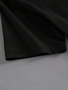 Baskılı Oversize Bisiklet Yaka T-shirt - Siyah resmi
